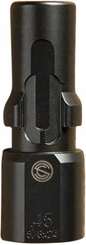 SilencerCo 3-Lug Muzzle Device 45 ACP M16x1LH Black Finish AC2608